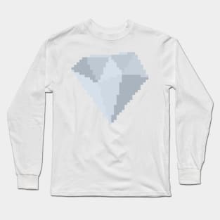 Diamond Gem Pixel Art Long Sleeve T-Shirt